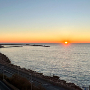 Lever de soleil depuis la loggia