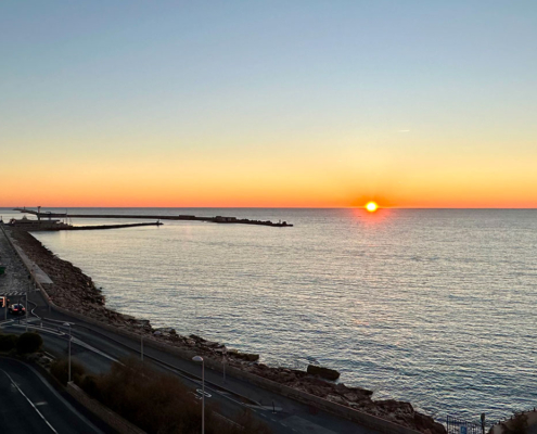 Lever de soleil depuis la loggia