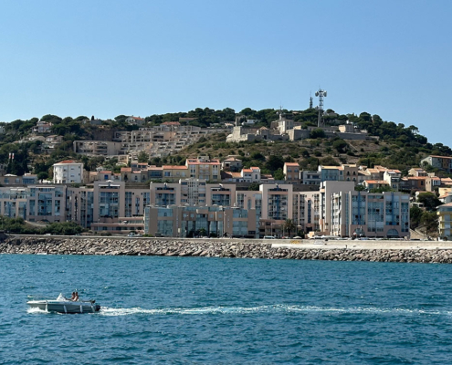 Résidence vue de la mer